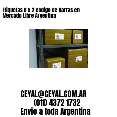 Etiquetas 6 x 2 codigo de barras en Mercado Libre Argentina