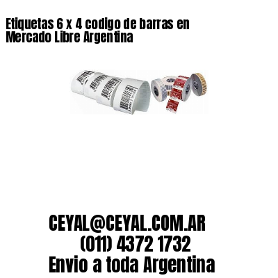 Etiquetas 6 x 4 codigo de barras en Mercado Libre Argentina