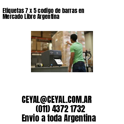 Etiquetas 7 x 5 codigo de barras en Mercado Libre Argentina