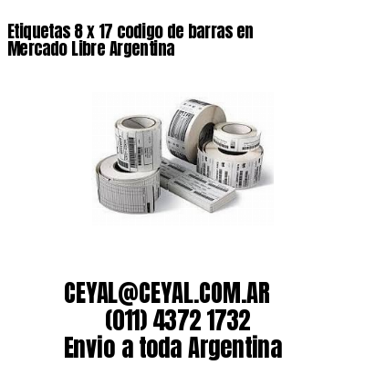 Etiquetas 8 x 17 codigo de barras en Mercado Libre Argentina