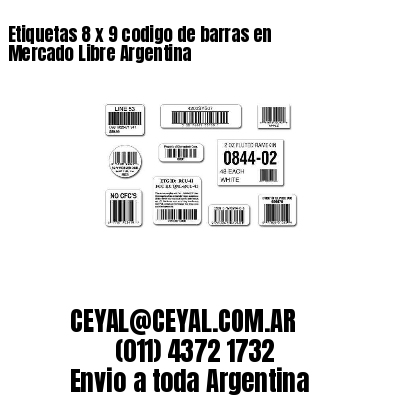 Etiquetas 8 x 9 codigo de barras en Mercado Libre Argentina