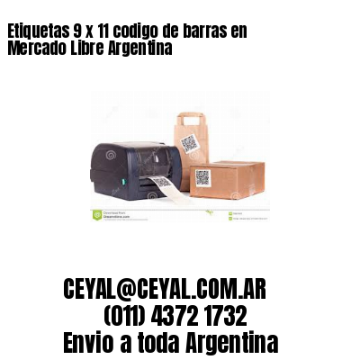 Etiquetas 9 x 11 codigo de barras en Mercado Libre Argentina