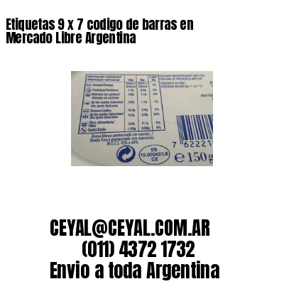 Etiquetas 9 x 7 codigo de barras en Mercado Libre Argentina
