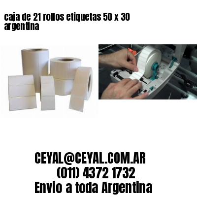 caja de 21 rollos etiquetas 50 x 30 argentina
