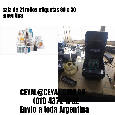 caja de 21 rollos etiquetas 80 x 30 argentina