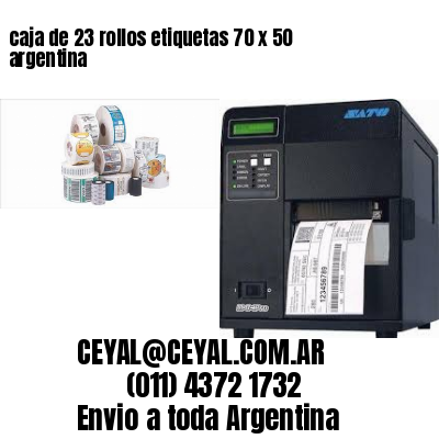 caja de 23 rollos etiquetas 70 x 50 argentina