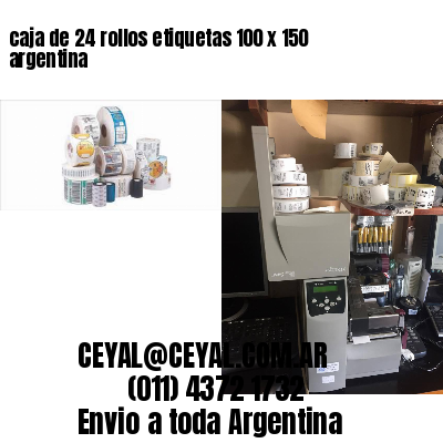 caja de 24 rollos etiquetas 100 x 150 argentina