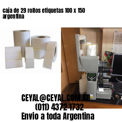 caja de 29 rollos etiquetas 100 x 150 argentina