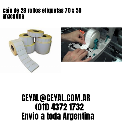 caja de 29 rollos etiquetas 70 x 50 argentina