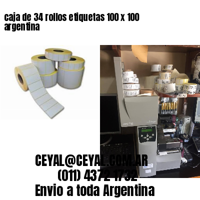caja de 34 rollos etiquetas 100 x 100 argentina