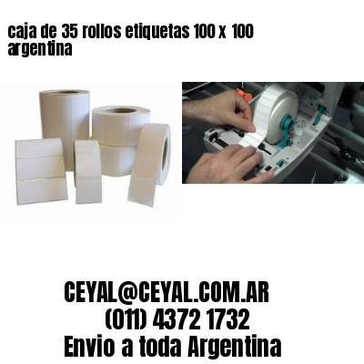 caja de 35 rollos etiquetas 100 x 100 argentina