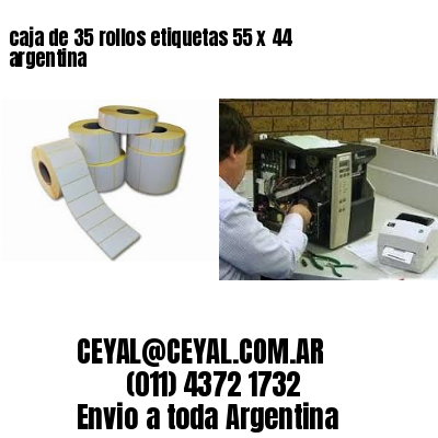 caja de 35 rollos etiquetas 55 x 44 argentina