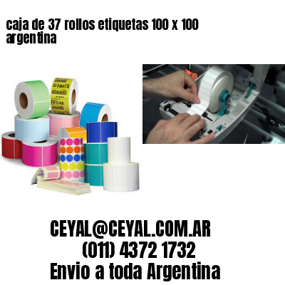 caja de 37 rollos etiquetas 100 x 100 argentina