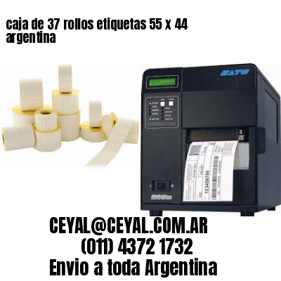 caja de 37 rollos etiquetas 55 x 44 argentina