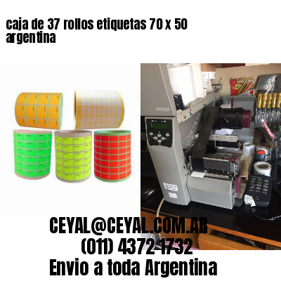 caja de 37 rollos etiquetas 70 x 50 argentina