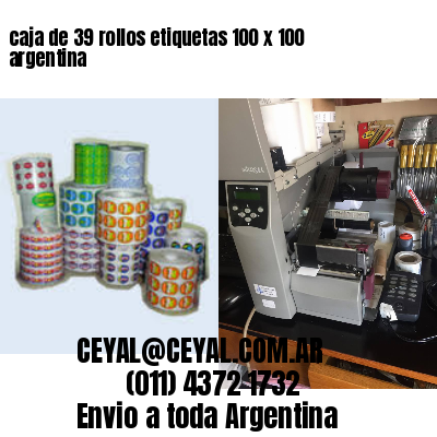 caja de 39 rollos etiquetas 100 x 100 argentina