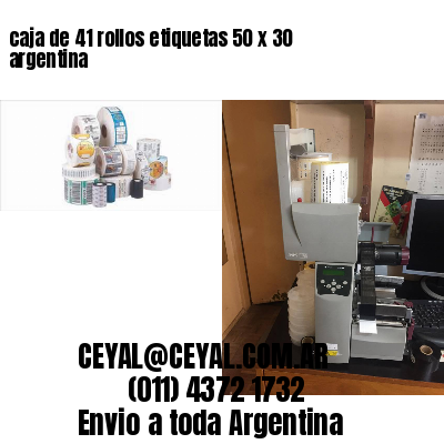 caja de 41 rollos etiquetas 50 x 30 argentina