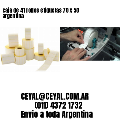 caja de 41 rollos etiquetas 70 x 50 argentina