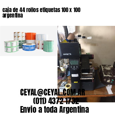 caja de 44 rollos etiquetas 100 x 100 argentina