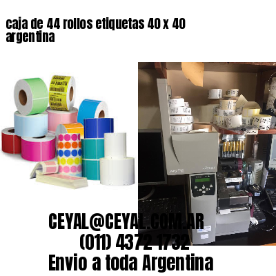 caja de 44 rollos etiquetas 40 x 40 argentina