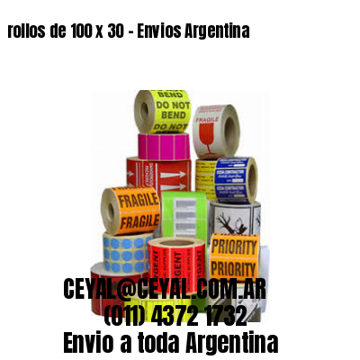 rollos de 100 x 30 – Envios Argentina
