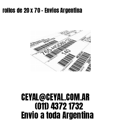 rollos de 20 x 70 – Envios Argentina