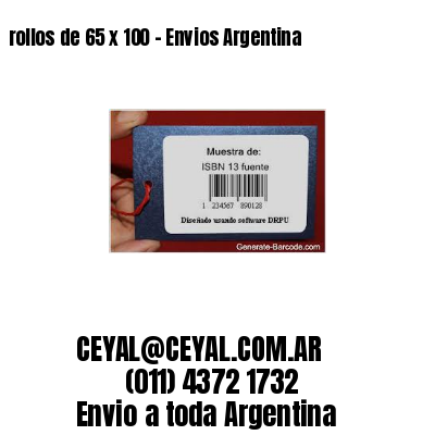 rollos de 65 x 100 – Envios Argentina