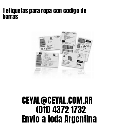 1 etiquetas para ropa con codigo de barras