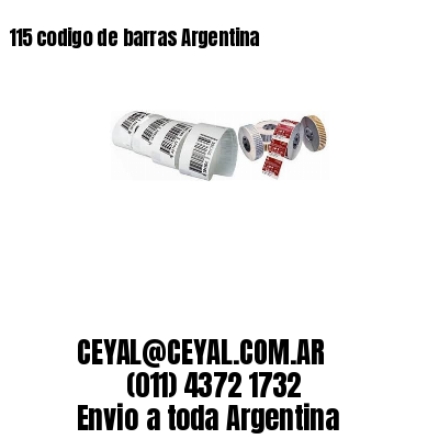 115 codigo de barras Argentina