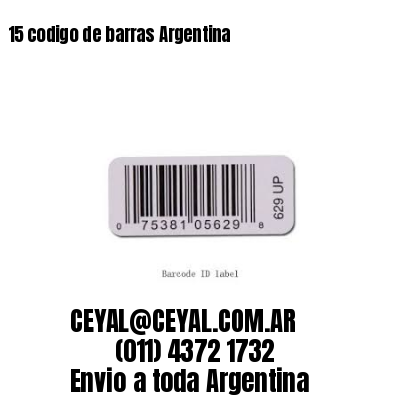 15 codigo de barras Argentina
