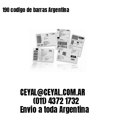190 codigo de barras Argentina