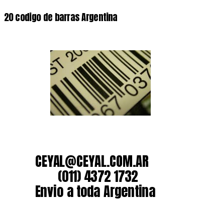 20 codigo de barras Argentina