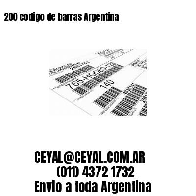 200 codigo de barras Argentina