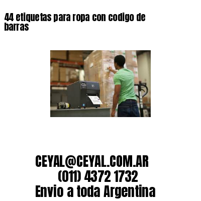 44 etiquetas para ropa con codigo de barras