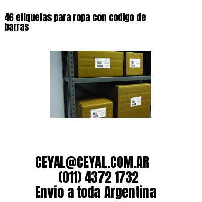 46 etiquetas para ropa con codigo de barras