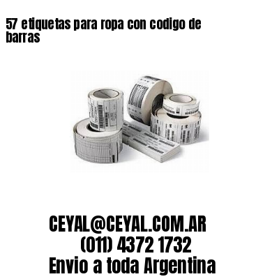 57 etiquetas para ropa con codigo de barras