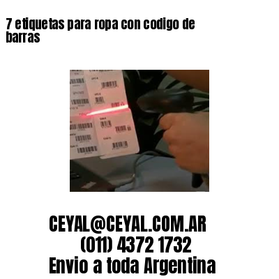 7 etiquetas para ropa con codigo de barras
