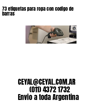 73 etiquetas para ropa con codigo de barras