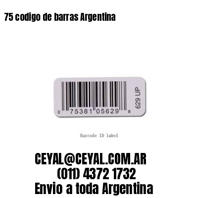 75 codigo de barras Argentina