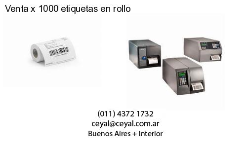 100 x  60 OPP  x 1000 etiquetas – Argentina