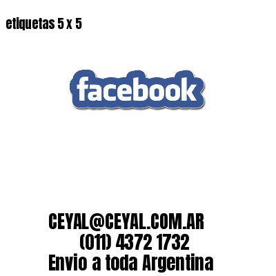 etiquetas 5 x 5