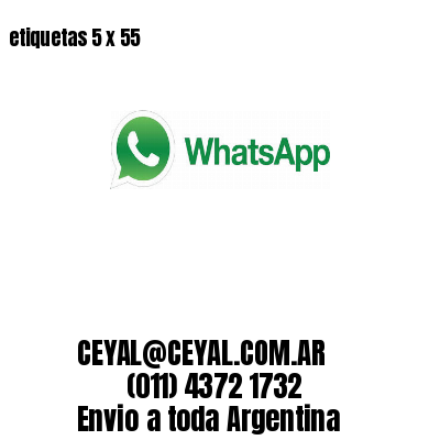 etiquetas 5 x 55
