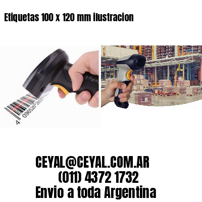 Etiquetas 100 x 120 mm ilustracion