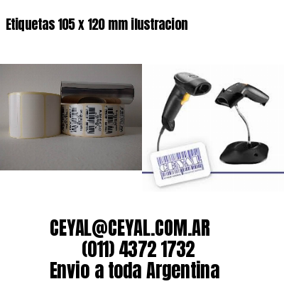 Etiquetas 105 x 120 mm ilustracion