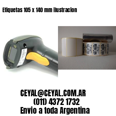Etiquetas 105 x 140 mm ilustracion