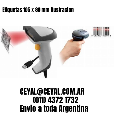 Etiquetas 105 x 80 mm ilustracion