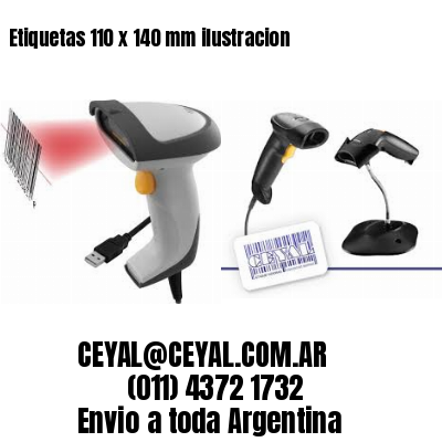 Etiquetas 110 x 140 mm ilustracion