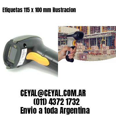 Etiquetas 115 x 100 mm ilustracion