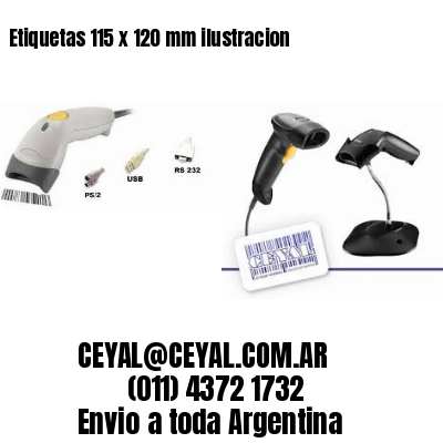 Etiquetas 115 x 120 mm ilustracion
