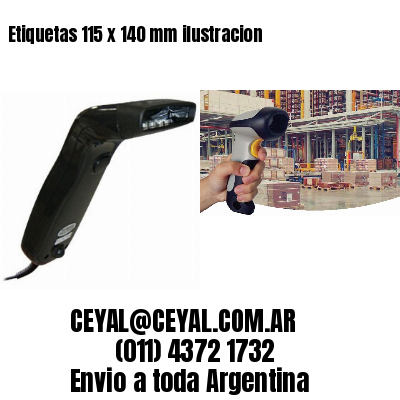 Etiquetas 115 x 140 mm ilustracion